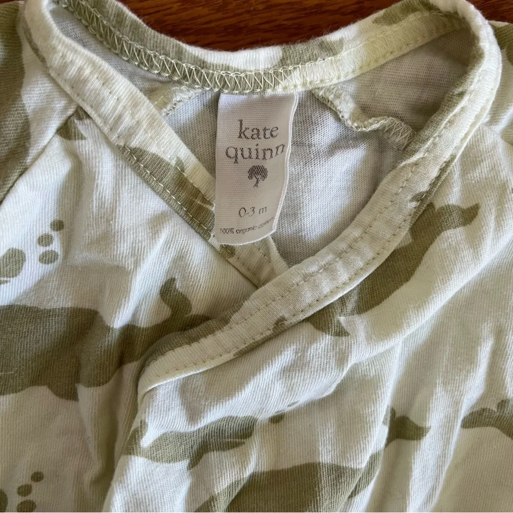 Kate Quinn button closure baby one piece whale 0-3 months mo m outfit unisex